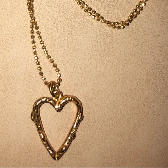 925 Heart Necklace w/ Diamond Cut Chain💛 - Picture 2 of 4